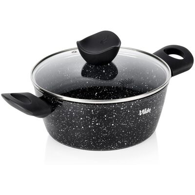 Artemis Garnek Granitowy z Pokrywką do Gotowania Duszenia 20 cm 2,2L Artemis Garnek Granitowy z Pokrywką do Gotowania Duszenia 20 cm 2,2L