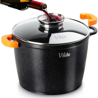 Artemis Garnek Granitowy z Pokrywką do Gotowania Duszenia Pieczenia 24 cm 6,7L Artemis Garnek Granitowy z Pokrywką do Gotowania Duszenia Pieczenia 24 cm 6,7L