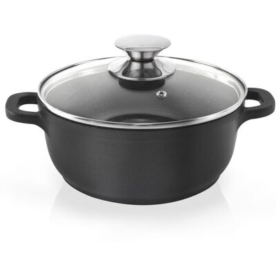 Artemis Garnek Granitowy z Pokrywką Gotowania Duszenia Pieczenia 20 cm 2,3L Grande Artemis Garnek Granitowy z Pokrywką Gotowania Duszenia Pieczenia 20 cm 2,3L Grande