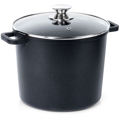Artemis Garnek Granitowy ze Szklaną Pokrywką Wysoki do Gotowania Duszenia 7,6L Artemis Garnek Granitowy ze Szklaną Pokrywką Wysoki do Gotowania Duszenia 7,6L