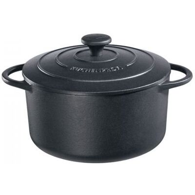 Garnek Kuchenprofi Provence Do Zapiekania, 3,2 L, Śred. 22 Cm, Czarny Garnek Kuchenprofi Provence Do Zapiekania, 3,2 L, Śred. 22 Cm, Czarny