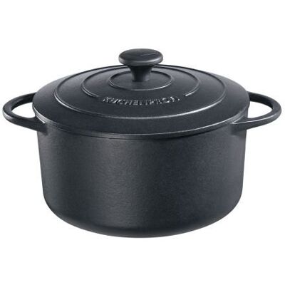 Garnek Kuchenprofi Provence Do Zapiekania, 4,2 L, Śred. 24 Cm, Czarny Garnek Kuchenprofi Provence Do Zapiekania, 4,2 L, Śred. 24 Cm, Czarny