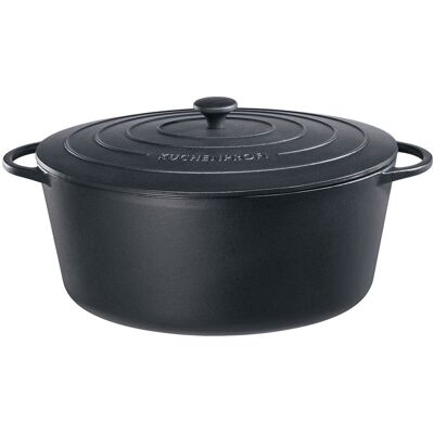 Inny producent Garnek Kuchenprofi Provence Do Zapiekania, Owalny, 12,5 L, Dł. 40 Cm, Czarny Inny producent Garnek Kuchenprofi Provence Do Zapiekania, Owalny, 12,5 L, Dł. 40 Cm, Czarny