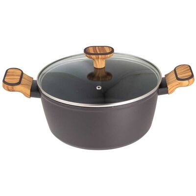 Garnek Multiclad 24cm Z Pokrywą Bergner Bg-56037 Charcoal Garnek Multiclad 24cm Z Pokrywą Bergner Bg-56037 Charcoal