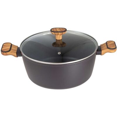 Garnek Multiclad 28cm Z Pokrywą Bergner Bg-56038 Charcoal Garnek Multiclad 28cm Z Pokrywą Bergner Bg-56038 Charcoal