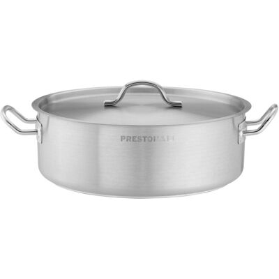 Technica Garnek Niski 8,8 L O Średnicy 320 Mm Z Pokrywką Ze Stali Nierdzewnej Prestona, 210125 Technica Garnek Niski 8,8 L O Średnicy 320 Mm Z Pokrywką Ze Stali Nierdzewnej Prestona, 210125