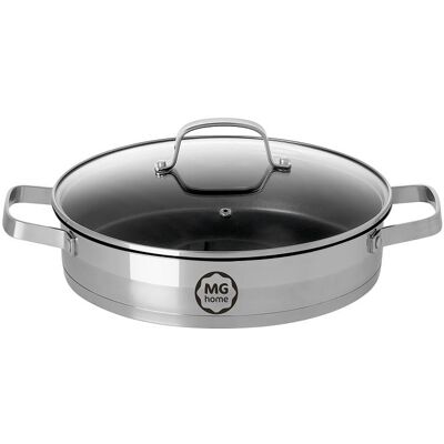 Garnek Ze Stali Nierdzewnej Mg Home Professional Niski 3,6 L 28 Cm Garnek Ze Stali Nierdzewnej Mg Home Professional Niski 3,6 L 28 Cm