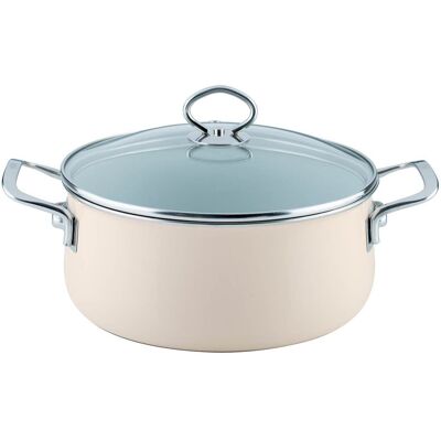 Riess Avorio 24cm/4L Beżowa - Garnek Riess Avorio 24cm/4L Beżowa - Garnek
