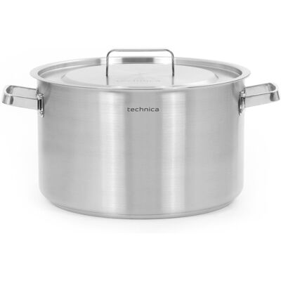 Garnek Średni 22,4 L O Średnicy 360 Mm Z Pokrywką Ze Stali Nierdzewnej Technica, Platinum Line Garnek Średni 22,4 L O Średnicy 360 Mm Z Pokrywką Ze Stali Nierdzewnej Technica, Platinum Line