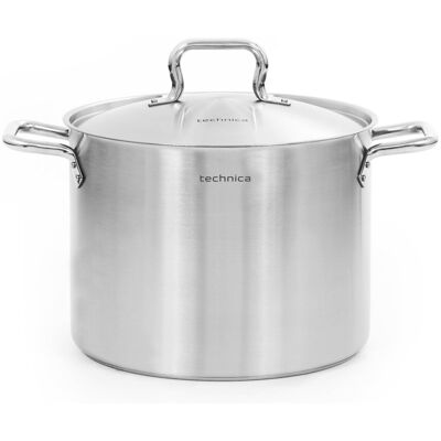 Garnek Średni 23,6 L O Średnicy 340 Mm Z Pokrywką Ze Stali Nierdzewnej Technica, Gold Line Garnek Średni 23,6 L O Średnicy 340 Mm Z Pokrywką Ze Stali Nierdzewnej Technica, Gold Line