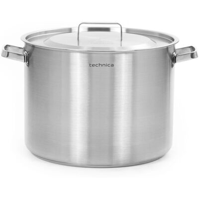 Garnek Średni 37,7 L O Średnicy 400 Mm Z Pokrywką Ze Stali Nierdzewnej Technica, Platinum Line Garnek Średni 37,7 L O Średnicy 400 Mm Z Pokrywką Ze Stali Nierdzewnej Technica, Platinum Line