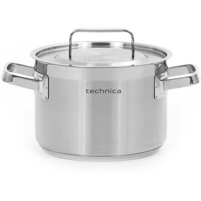 Garnek Średni 4,4 L O Średnicy 200 Mm Z Pokrywką Ze Stali Nierdzewnej Technica, Platinum Line Garnek Średni 4,4 L O Średnicy 200 Mm Z Pokrywką Ze Stali Nierdzewnej Technica, Platinum Line