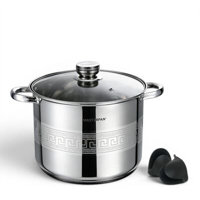 Garnek Stalowy Gastronomiczny Gastro Duży 26cm 11.1l Indukcja Masterpan Mp-5146 Garnek Stalowy Gastronomiczny Gastro Duży 26cm 11.1l Indukcja Masterpan Mp-5146