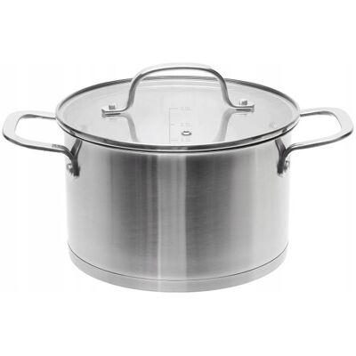 Ambition Garnek Stalowy Z Pokrywką Smart Kitchen Sandor 22 Cm 5,1 L Ambition Garnek Stalowy Z Pokrywką Smart Kitchen Sandor 22 Cm 5,1 L