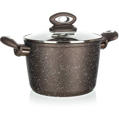 Banquet GARNEK TRADYCYJNY 3,75 L WYSOKI GRANITE BROWN do zupy rosołu na prezent Banquet GARNEK TRADYCYJNY 3,75 L WYSOKI GRANITE BROWN do zupy rosołu na prezent