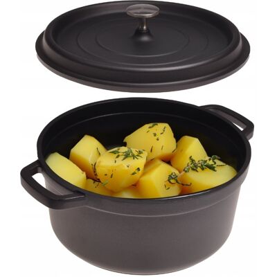 Kamille Garnek Tradycyjny Aluminiowy 16cm Z Pokrywką Gaz Indukcja Do Piekarnika Kamille Garnek Tradycyjny Aluminiowy 16cm Z Pokrywką Gaz Indukcja Do Piekarnika