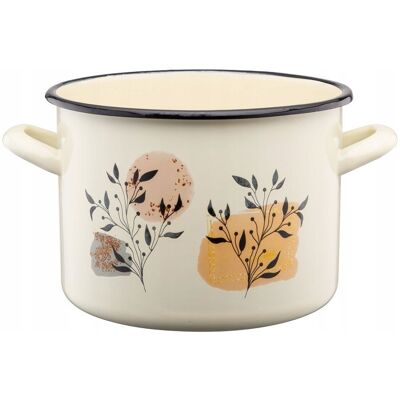 Garnek Tradycyjny Emaliowany Galicja Flores 20cm 4,4 L Garnek Tradycyjny Emaliowany Galicja Flores 20cm 4,4 L
