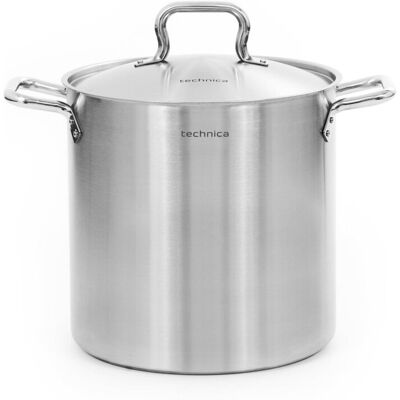 Garnek Wysoki 25,7 L O Średnicy 320 Mm Z Pokrywką Ze Stali Nierdzewnej Technica, Gold Line Garnek Wysoki 25,7 L O Średnicy 320 Mm Z Pokrywką Ze Stali Nierdzewnej Technica, Gold Line