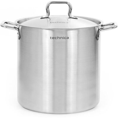 Garnek Wysoki 36,6 L O Średnicy 360 Mm Z Pokrywką Ze Stali Nierdzewnej Technica, Gold Line Garnek Wysoki 36,6 L O Średnicy 360 Mm Z Pokrywką Ze Stali Nierdzewnej Technica, Gold Line