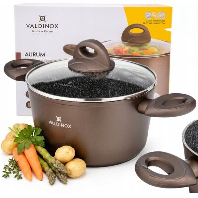 Altom Garnek z pokrywą Valdinox Aurum, 24 cm 6 l Altom Garnek z pokrywą Valdinox Aurum, 24 cm 6 l