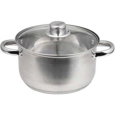 Garnek ze stali nierdzewnej z pokrywką Santo 24 cm AMBITION Garnek ze stali nierdzewnej z pokrywką Santo 24 cm AMBITION