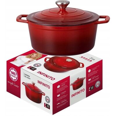 Garnek Żeliwny Emaliowany Mg Home Infinito 2,1 L 20 Cm Garnek Żeliwny Emaliowany Mg Home Infinito 2,1 L 20 Cm