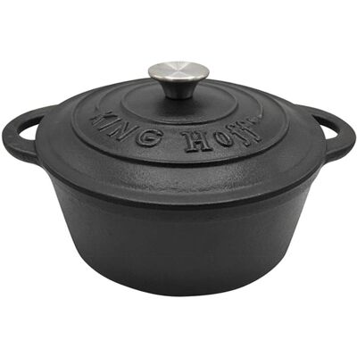 King Hoff Ciężki Garnek z Żeliwa 4,0L - Akcesoria Kuchenne King Hoff Ciężki Garnek z Żeliwa 4,0L - Akcesoria Kuchenne