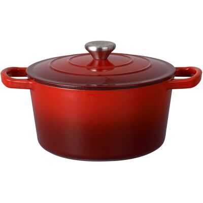 Garnek Żeliwny Z Pokrywką Mg Home Infinito 22 Cm Praktyczny Gaz Indukcja Garnek Żeliwny Z Pokrywką Mg Home Infinito 22 Cm Praktyczny Gaz Indukcja