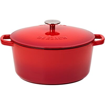 Gerlach Garnek Żeliwny 5 L Natur Iron Czerwony Gradient Gerlach Garnek Żeliwny 5 L Natur Iron Czerwony Gradient