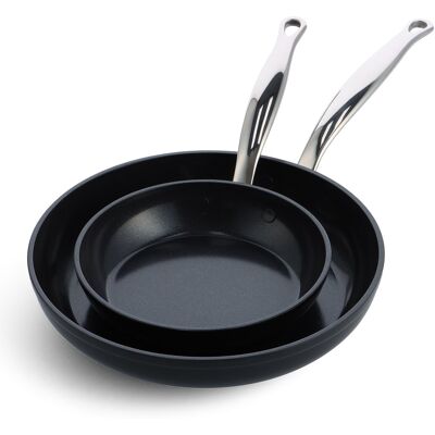 Greenpan Komplet 2 Patelni Barcelona Pro 20+28cm Nieprzywierające Ceramiczne Greenpan Komplet 2 Patelni Barcelona Pro 20+28cm Nieprzywierające Ceramiczne