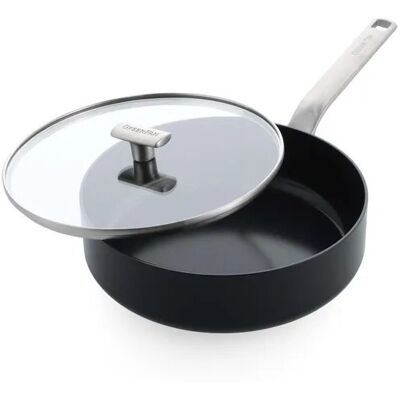 Greenpan Patelnia Saute Nieprzywierająca Evolution 26cm Z Pokrywką Czarna Greenpan Patelnia Saute Nieprzywierająca Evolution 26cm Z Pokrywką Czarna