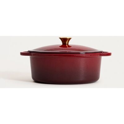 Homla Garnek Andreas Bordowy Owalny Ombre 4,5 L Homla Garnek Andreas Bordowy Owalny Ombre 4,5 L