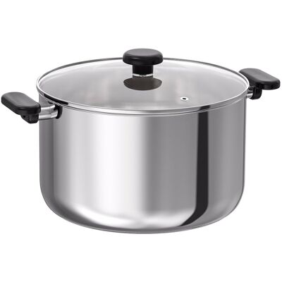 Ikea Middagsmat Garnek Z Pokrywką, Szkło Bezbarwne/stal Nierdzewna, 10 L Ikea Middagsmat Garnek Z Pokrywką, Szkło Bezbarwne/stal Nierdzewna, 10 L