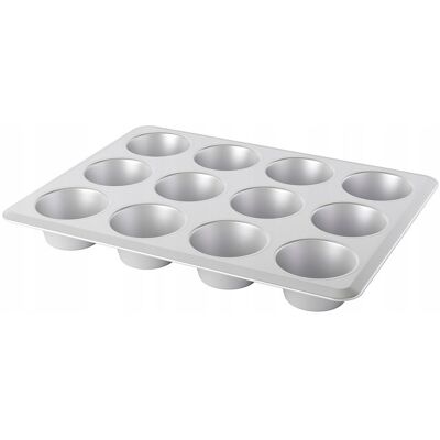 Ikea Vardagen Blacha Forma 'Muffin', Srebrny, 38x29 Cm Ikea Vardagen Blacha Forma 'Muffin', Srebrny, 38x29 Cm