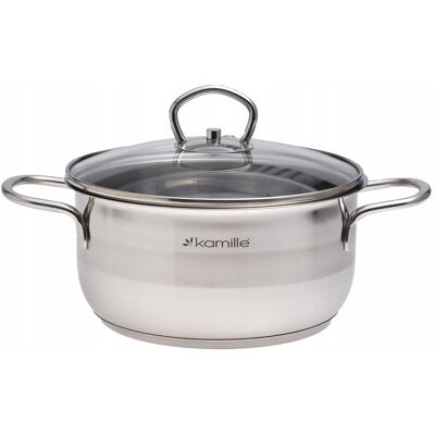 Kamille Garnek Tradycyjny Z Pokrywką Ofenbach Ze Stali Nierdzewnej 20cm 3l Kamille Garnek Tradycyjny Z Pokrywką Ofenbach Ze Stali Nierdzewnej 20cm 3l