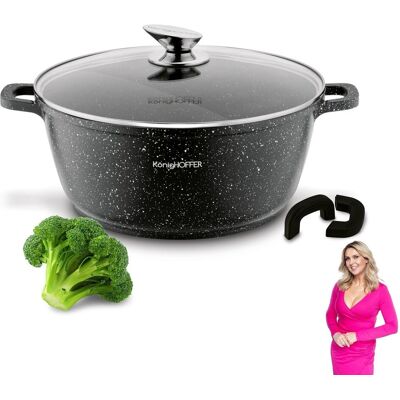 Tadar Marmurkowy Garnek Indukcja Gaz Do Duszenia Garnek Duży 6,3l Non Stick Pollo Konighoffer Tadar Marmurkowy Garnek Indukcja Gaz Do Duszenia Garnek Duży 6,3l Non Stick Pollo Konighoffer