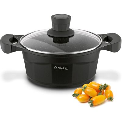 Tadar Marmurkowy Garnek Na Indukcję Mały Garnek 2,4l Pokrywka Octagon Starke Pro Tadar Marmurkowy Garnek Na Indukcję Mały Garnek 2,4l Pokrywka Octagon Starke Pro