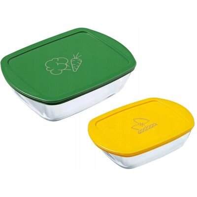 Zestaw do przechowywania żywności Pyrex Zero Waste - 2 sztuki Zestaw do przechowywania żywności Pyrex Zero Waste - 2 sztuki