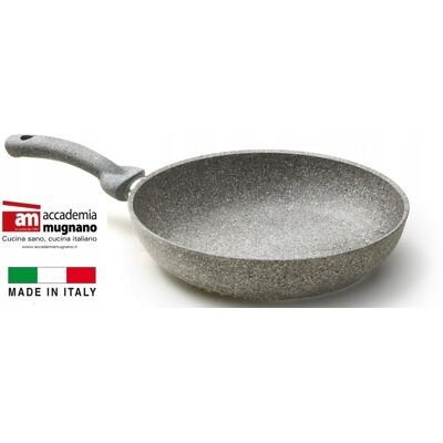 Accademia Mugnano Patelnia 30 cm Indukcja Włoska Kamienna Di Pietra Accademia Mugnano Patelnia 30 cm Indukcja Włoska Kamienna Di Pietra