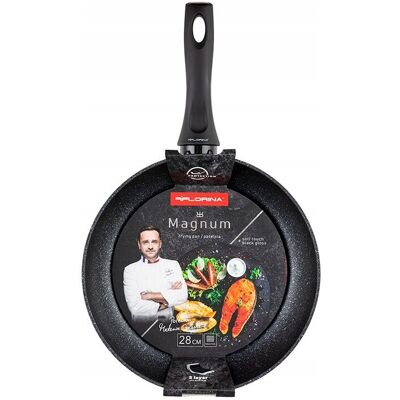 Patelnia Aluminiowa Florina Magnum 28 Cm Nieprzywierająca Indukcja Patelnia Aluminiowa Florina Magnum 28 Cm Nieprzywierająca Indukcja