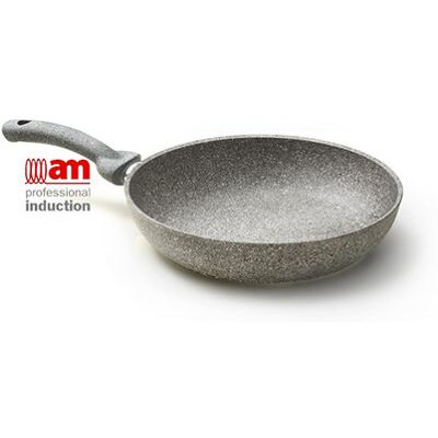 Accademia Mugnano Patelnia do kuchni indukcyjnych Tytanowo-Kamienna 22 cm DI PIETRA Accademia Mugnano Patelnia do kuchni indukcyjnych Tytanowo-Kamienna 22 cm DI PIETRA