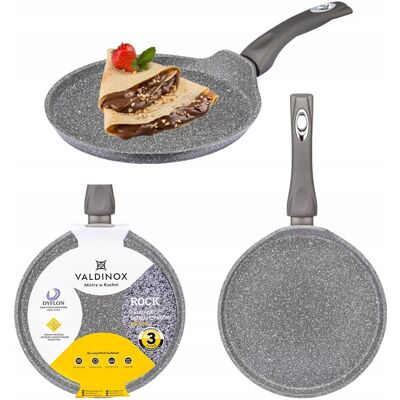 Altom Patelnia do naleśników VALDINOX Rock, 24 cm, aluminium Altom Patelnia do naleśników VALDINOX Rock, 24 cm, aluminium