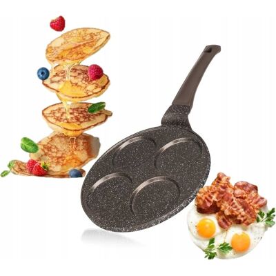 Patelnia Do Racuchów Jajek Placuszków 26Cm Granite Brown Banquet Na Prezent Patelnia Do Racuchów Jajek Placuszków 26Cm Granite Brown Banquet Na Prezent