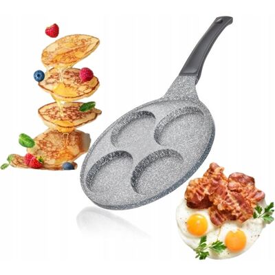 Patelnia Do Racuchów Jajek Placuszków 26Cm Granite Szary Banquet Na Prezent Patelnia Do Racuchów Jajek Placuszków 26Cm Granite Szary Banquet Na Prezent