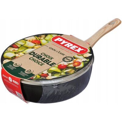 Patelnia Głęboka Z Pokrywką Pyrex Ceramiczna Cook&care; 28 Cm Indukcja Gaz Patelnia Głęboka Z Pokrywką Pyrex Ceramiczna Cook&care; 28 Cm Indukcja Gaz