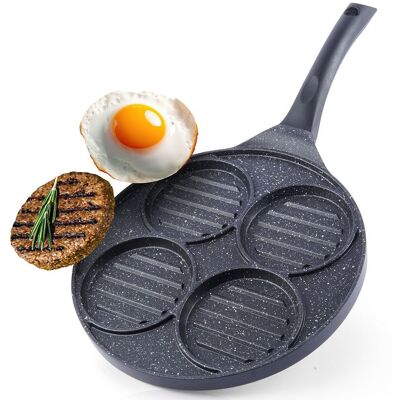 Artemis Patelnia Granitowa Grillowa do Smażenia Grillowania Burgerów Mięsa Jajek Artemis Patelnia Granitowa Grillowa do Smażenia Grillowania Burgerów Mięsa Jajek