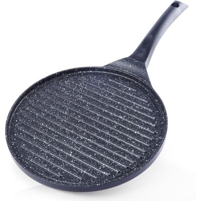 Artemis Patelnia Grillowa Granitowa Okrągła do Grillowania Mięsa Ryb Warzyw 27 cm Artemis Patelnia Grillowa Granitowa Okrągła do Grillowania Mięsa Ryb Warzyw 27 cm