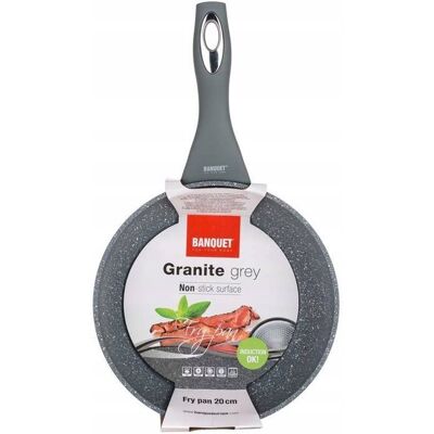 PATELNIA PATELKA ALUMINIOWA 20 cm GRANITE banquet PATELNIA PATELKA ALUMINIOWA 20 cm GRANITE banquet