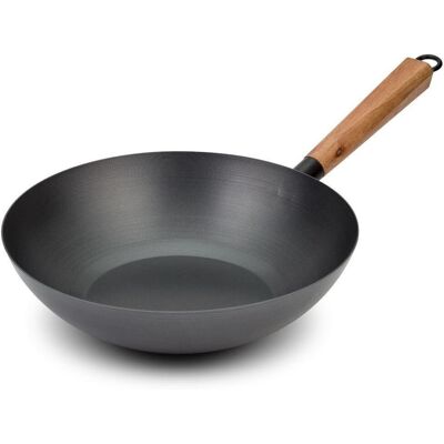NAVA Patelnia Wok Stalowy Kantoński Chiński 30cm NAVA Patelnia Wok Stalowy Kantoński Chiński 30cm