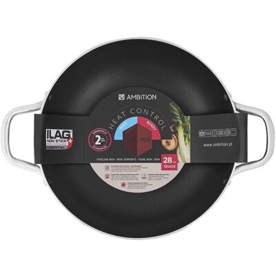 Dajar Patelnia Wok Z Dwoma Uchwytami Essential Quest 28 Cm Ambition Dajar Patelnia Wok Z Dwoma Uchwytami Essential Quest 28 Cm Ambition